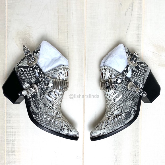Jeffrey Campbell Shoes - Jeffrey Campbell Calhoun Snake Bootie Size 8.5 NIB